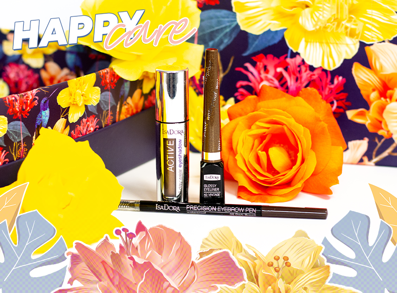 Przegląd makijażowy kosmetyków z pudełka HAPPY CARE. Viralowy podkład LIRENE i prawdziwa klasyka marki ISADORA